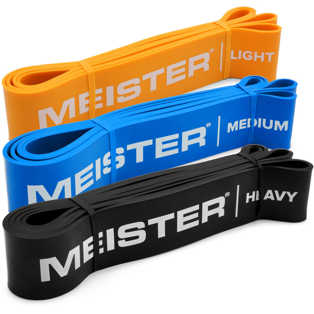 X Band Comfort Width 41 Resistance Bands Medium 3 Bands Meister