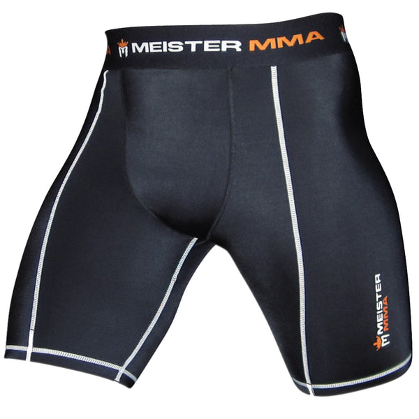 MMA パッチワークMesh Pocket Run Shorts 美品 Meister Compression Rush Shorts w/ Cup Pocket - Black | Meister