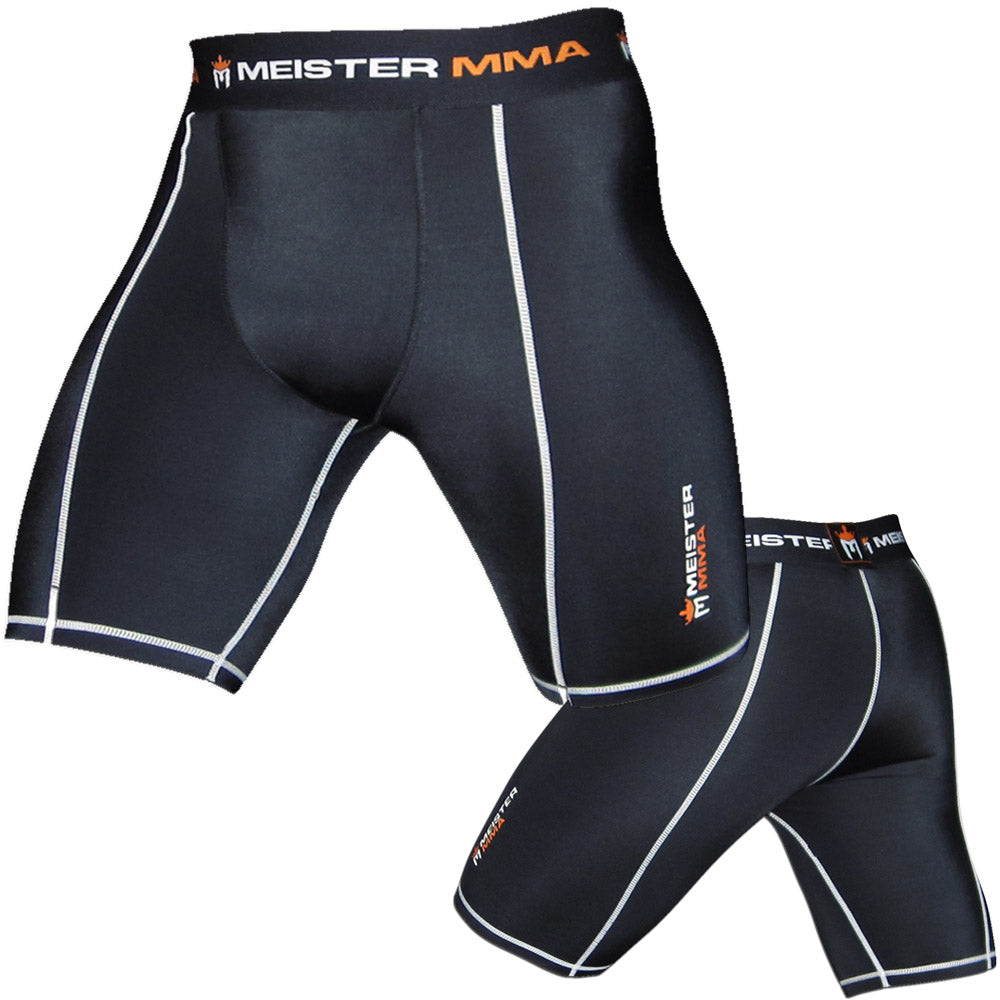 Meister Compression Rush Shorts w/ Cup Pocket - Black | Meister