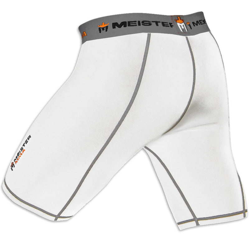 Meister Compression Rush Shorts w/ Cup Pocket - White