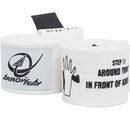 ArrowWay Instructional Hand Wraps for Boxing & MMA - White