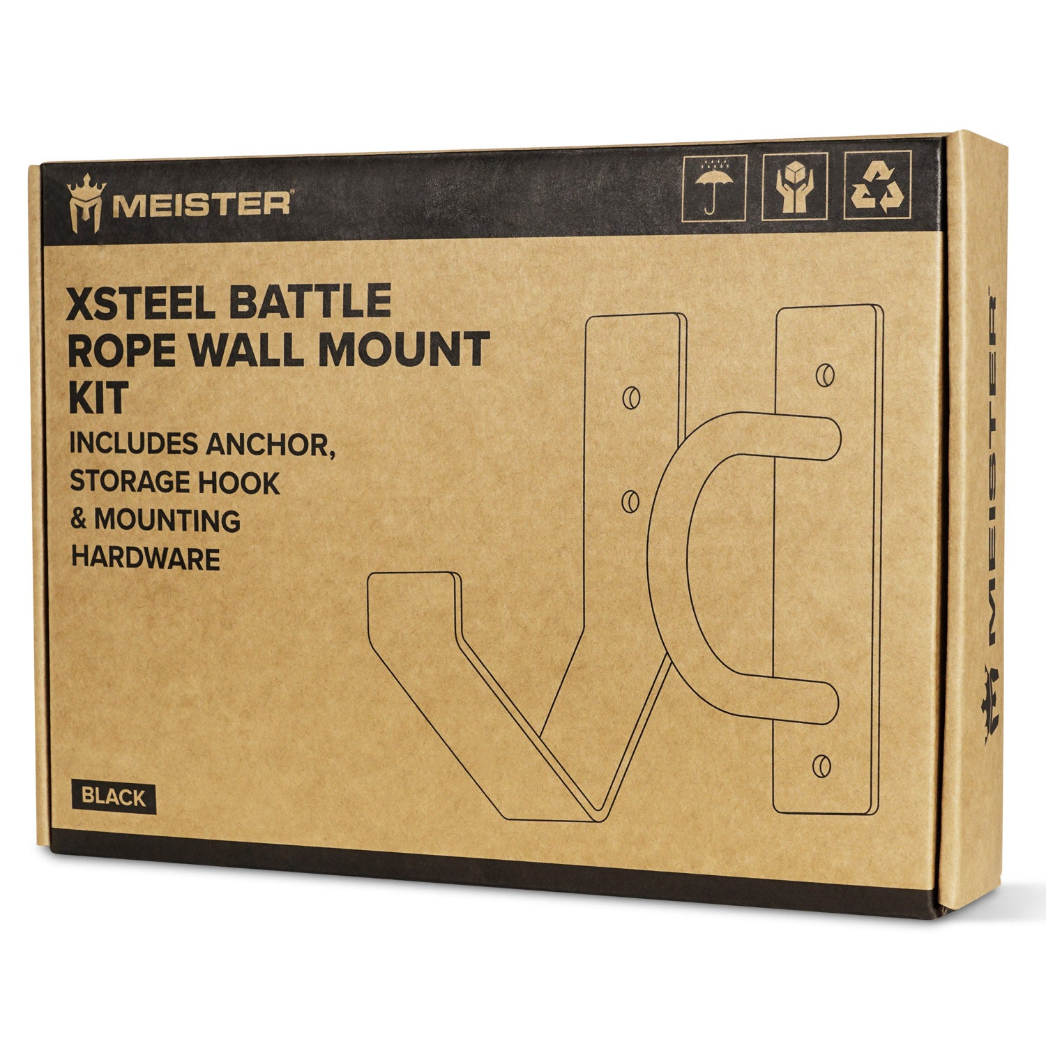 Meister XSteel Battle Rope Wall Mount Kit