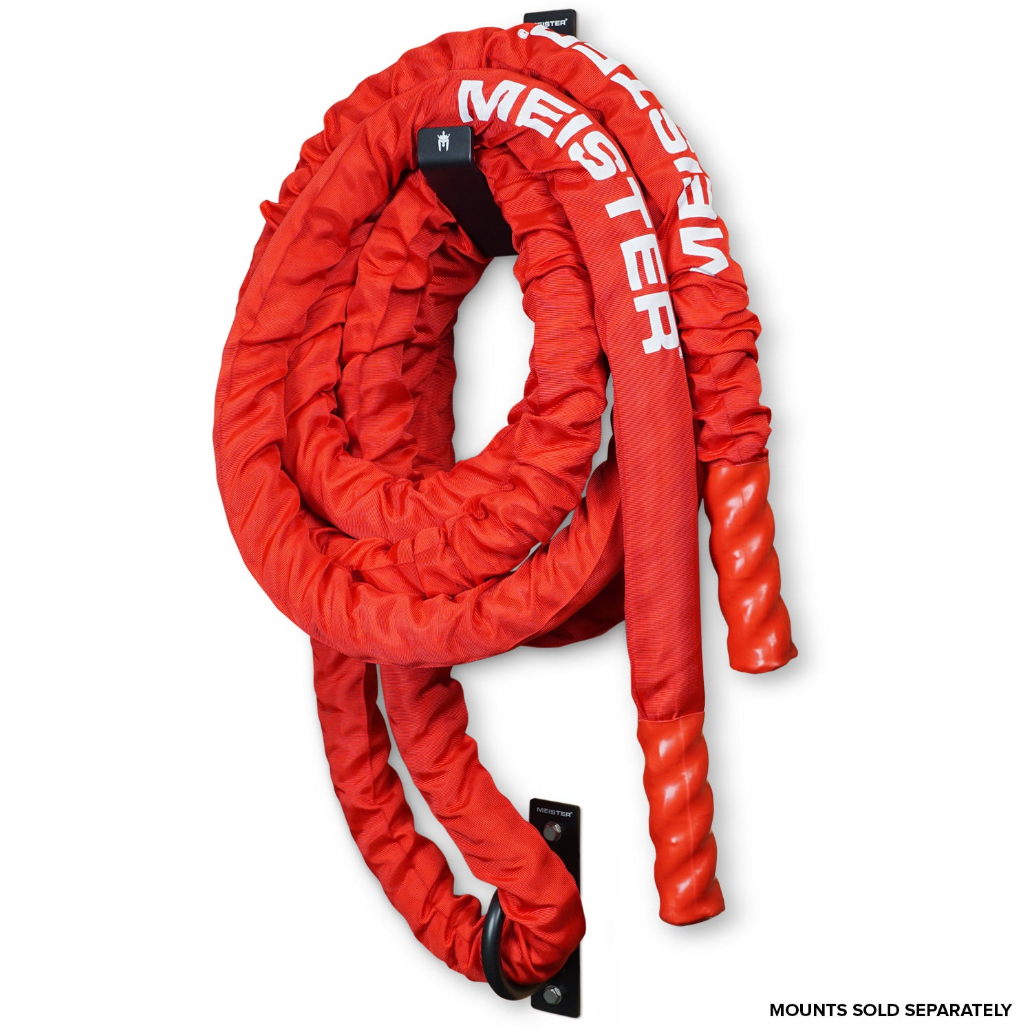 Meister BEAST Professional Sheathed Battle Rope - 2.5" Diameter / Red