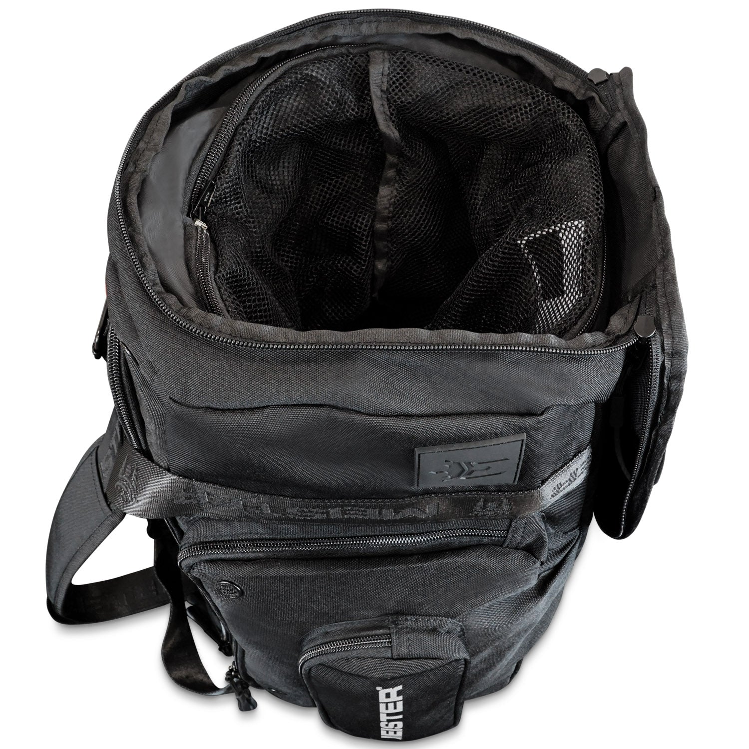 Meister Brawler Gym Bag for Fighters w/ Zip-Out Wash Bag & Shoe Locker