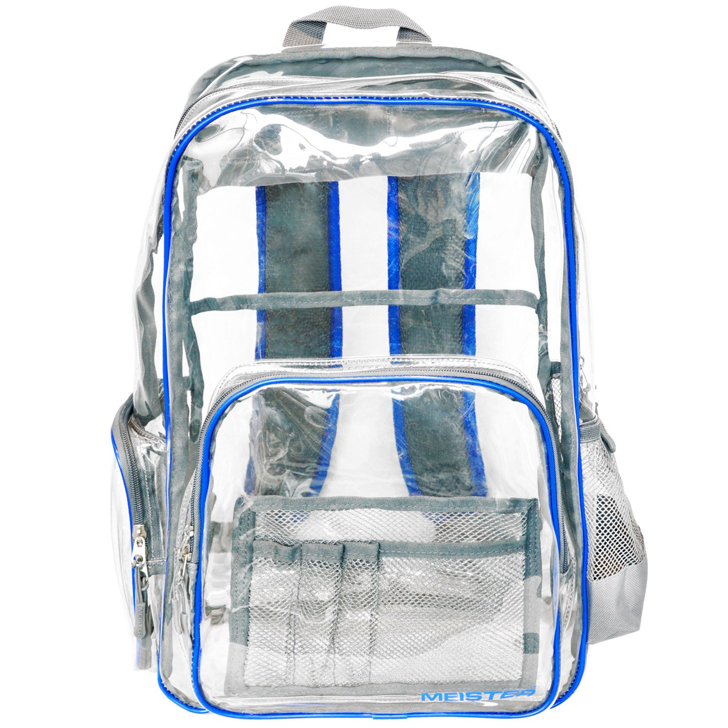 Meister All-Access Clear Backpack - Blue / Gray