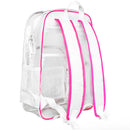 Meister All-Access Clear Backpack - Pink / White
