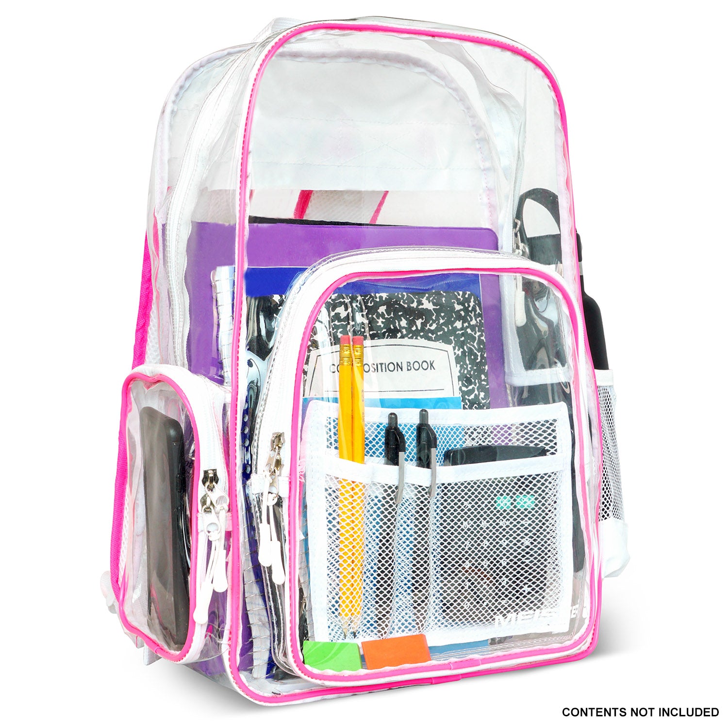 Meister All-Access Clear Backpack - Pink / White