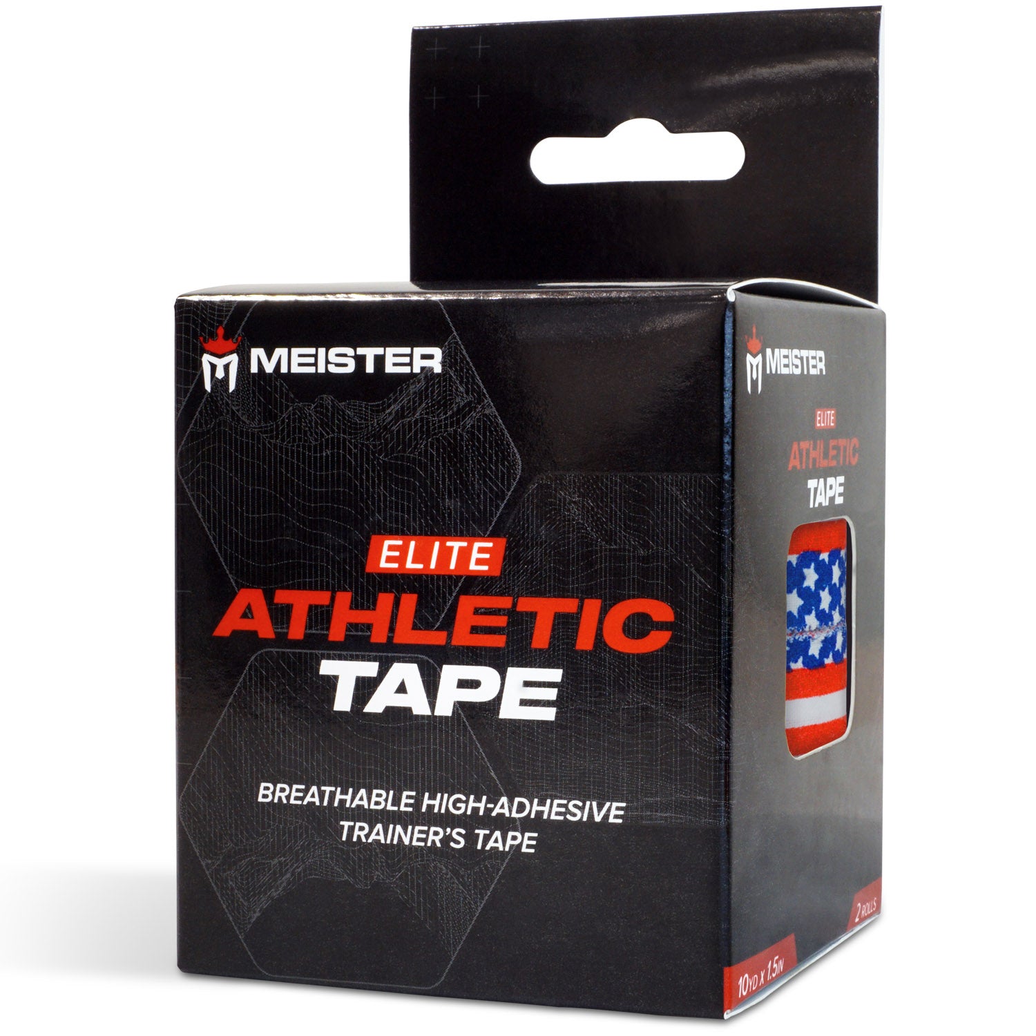Meister Elite Porous Athletic Tape - 2 Roll Pack - American Flag
