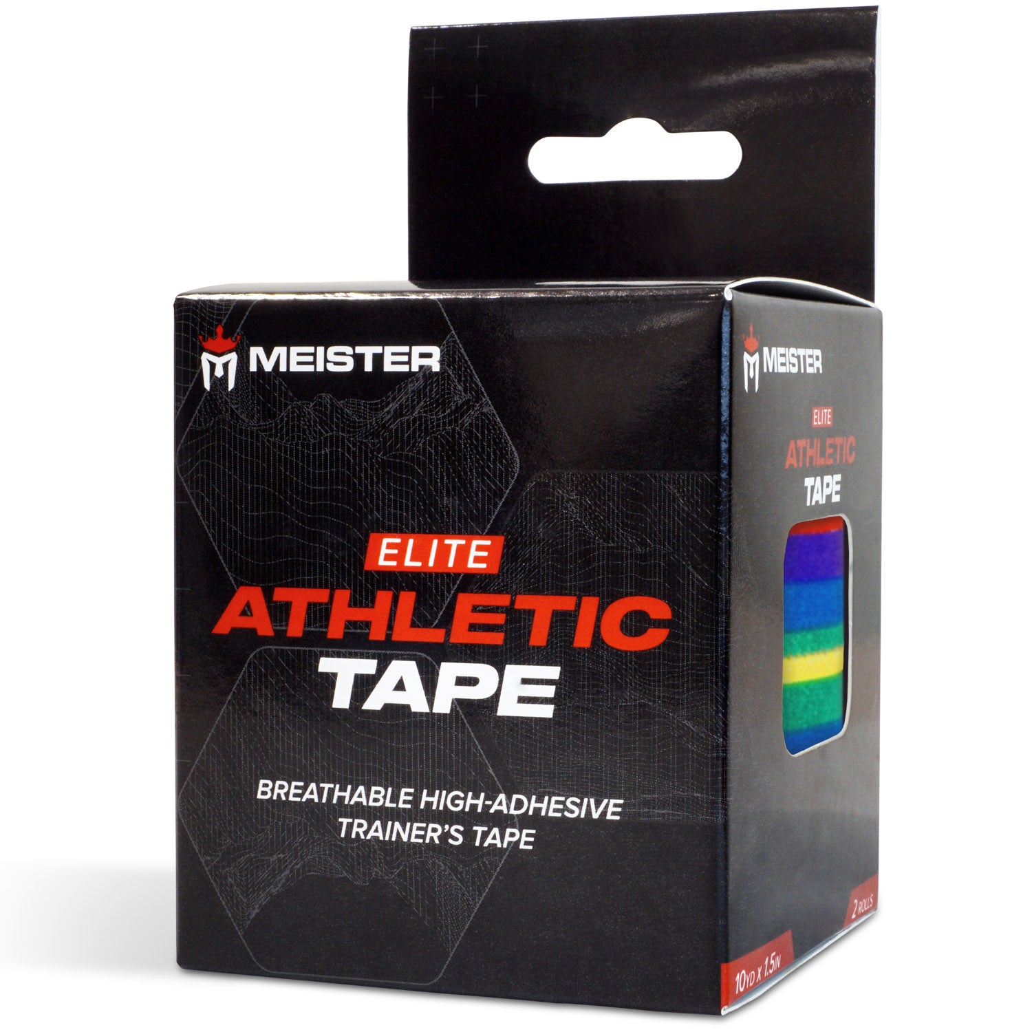 Meister Elite Porous Athletic Tape - 2 Roll Pack - Pride Flag