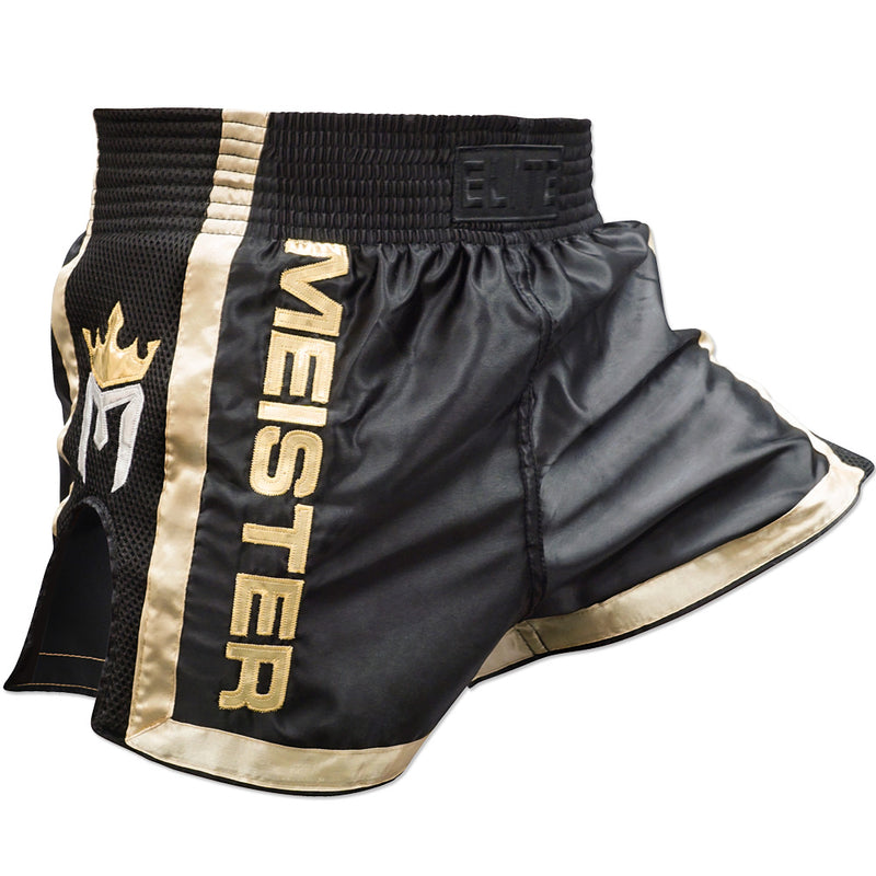 Meister ELITE Muay Thai Shorts - Black/Gold