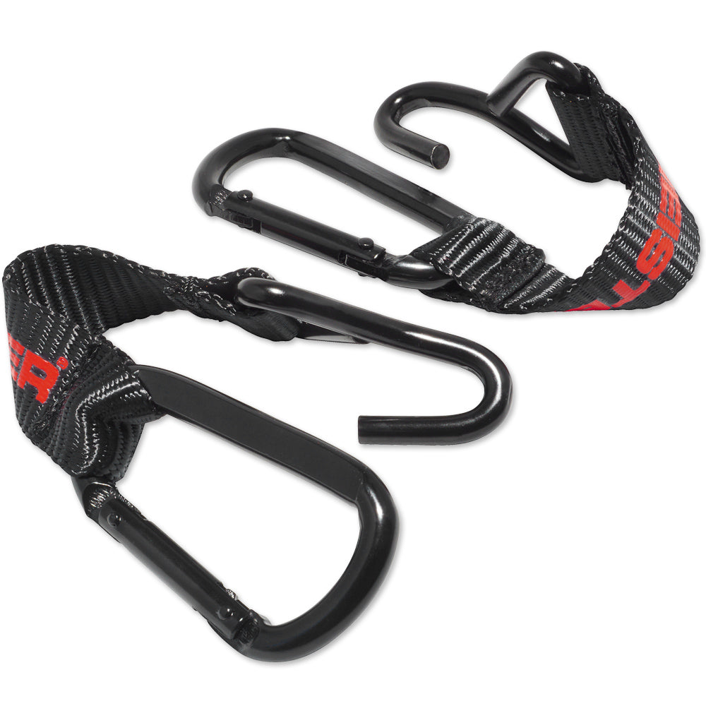 Meister Hang Tough Fence Hooks for Baseball, Softball, Tennis & Camping Black (Pair)