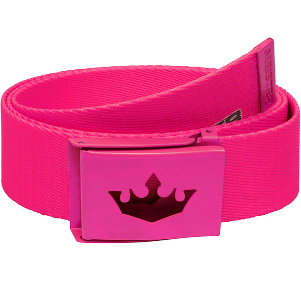 Pink Logo Accent Men\'s Belt - Golf Accessory Pins Woven Golf Belt - Pink main image 4