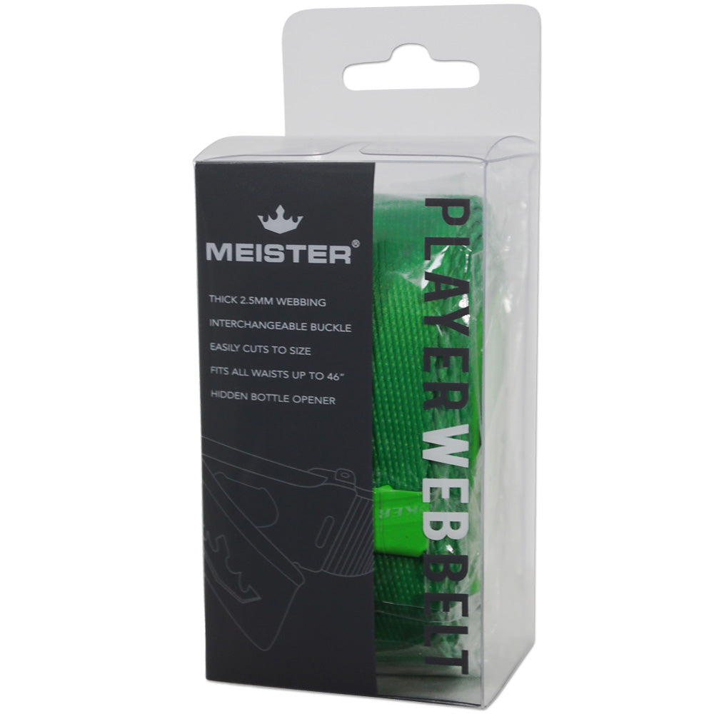 Meister Player Web Golf Belt - Player Green