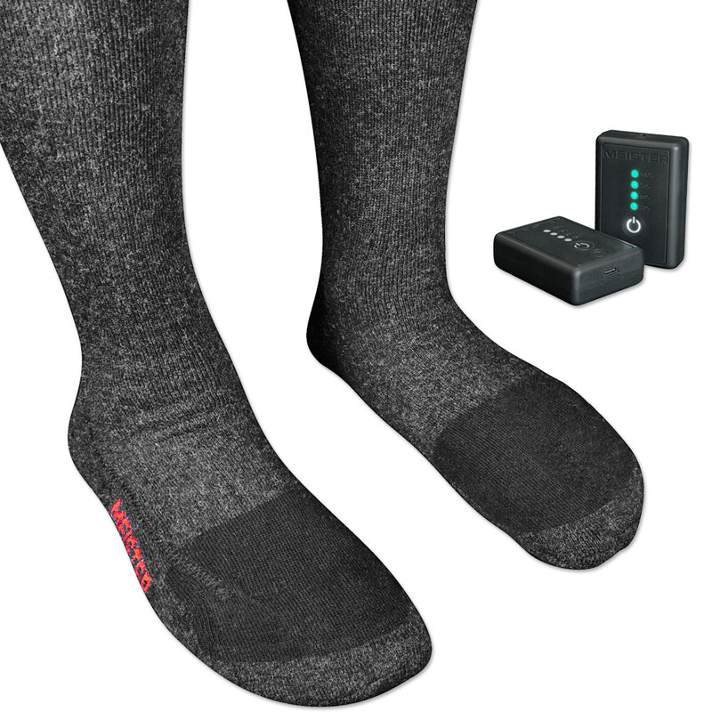 Modetro Sports Buttoned Machine Washable Battery-Heated Socks