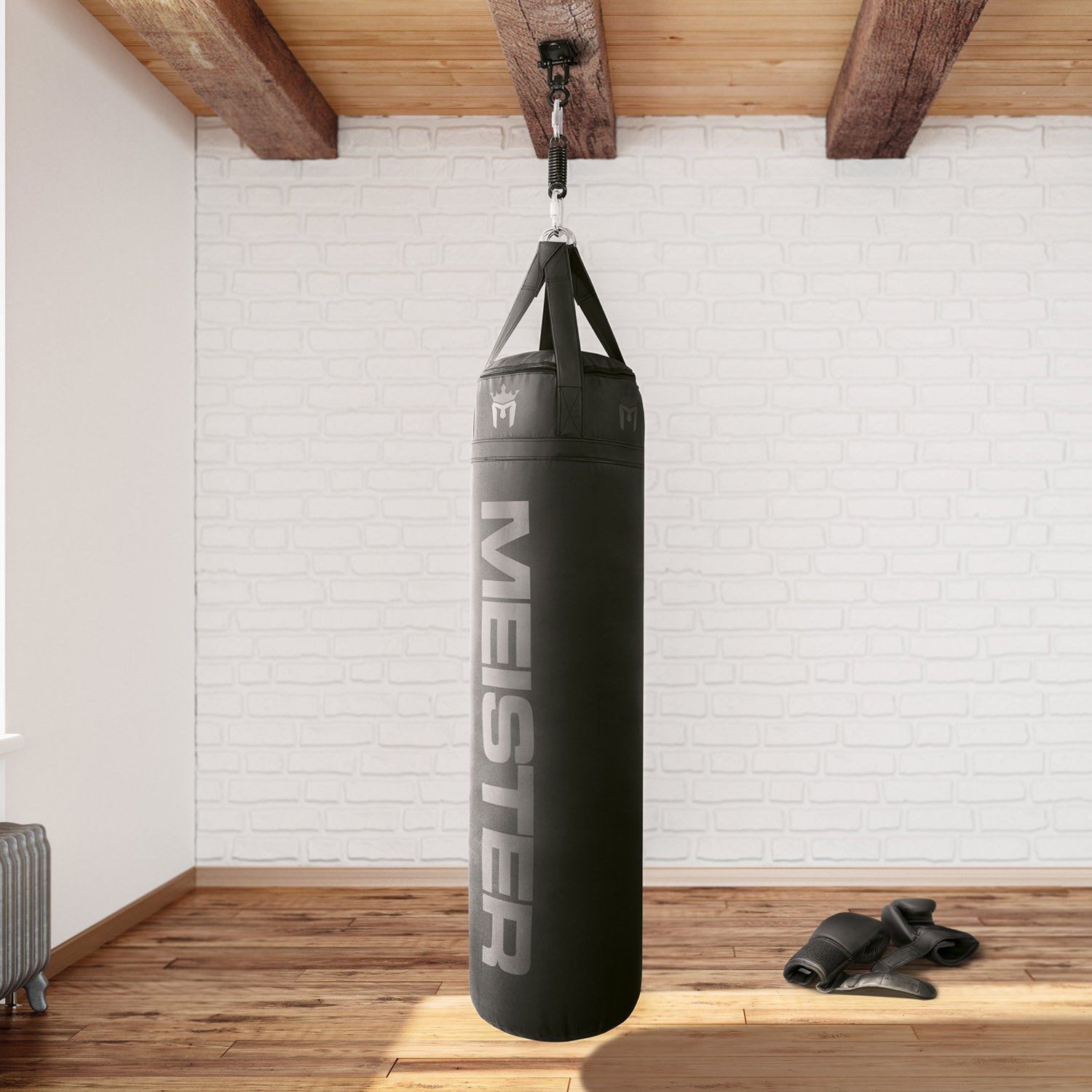 Meister 250lb Heavy Bag Ceiling Hanger Mount w/ 360 Swivel for MMA & Boxing Punching Bags, Black