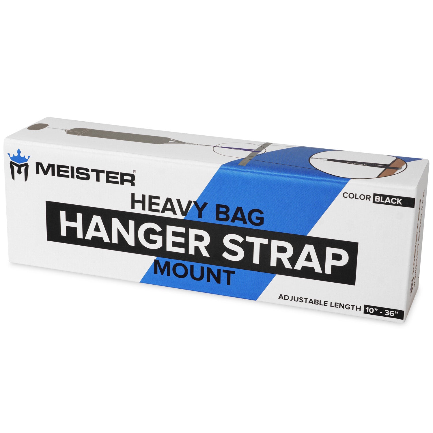 Meister Heavy Bag Hanger Strap Mount for Boxing & MMA Punching Bags - Black
