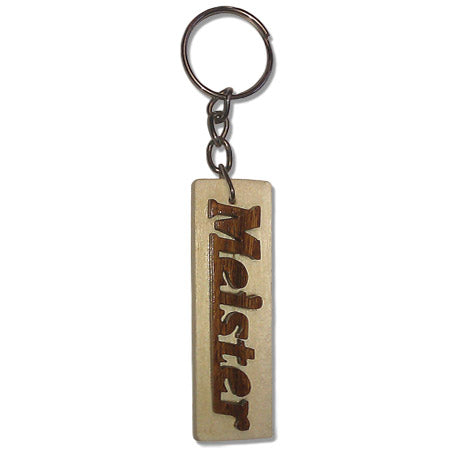 Carved Wood Meister MMA Keychain