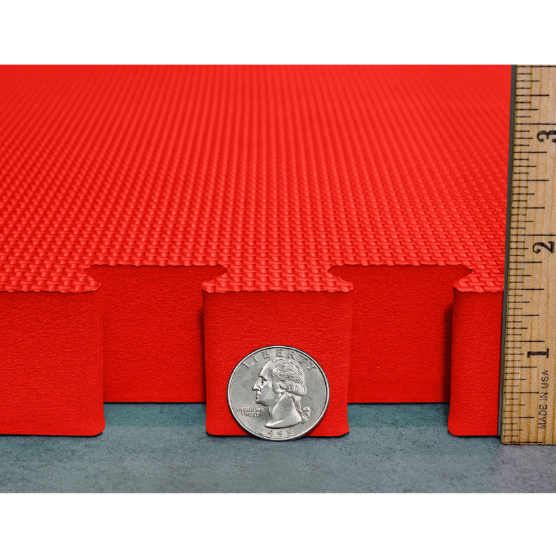 REZNOR 12mm Grid EVA Foam Interlocking Floor Tiles Mats Soft