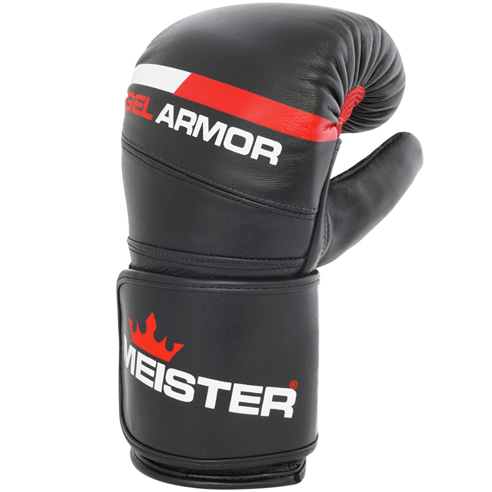 meister handschuhe Meister Gel Armour Full-Grain Cowhide Leather Bag Mitts w/ Wrist Support