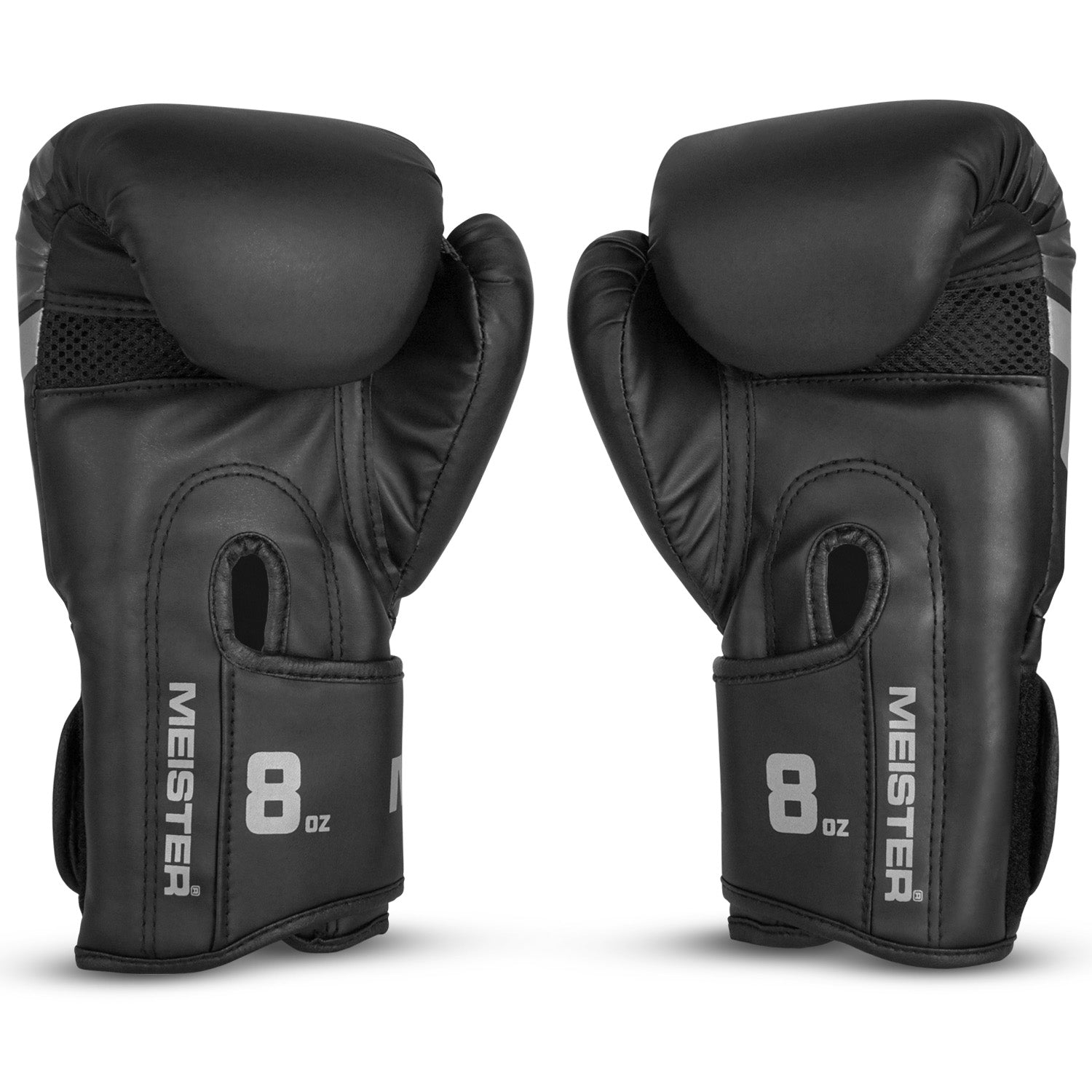 Meister 8oz [CRITICAL] Boxing Gloves - Matte Black