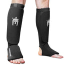 Meister Elastic Cloth Shin & Instep Padded Guards (Pair) - Black