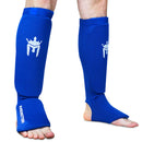 Meister Elastic Cloth Shin & Instep Padded Guards (Pair) - Blue