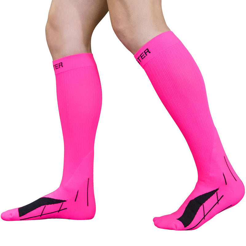 Meister Graduated 20-25mmHg Compression Socks (Pair) - Pink