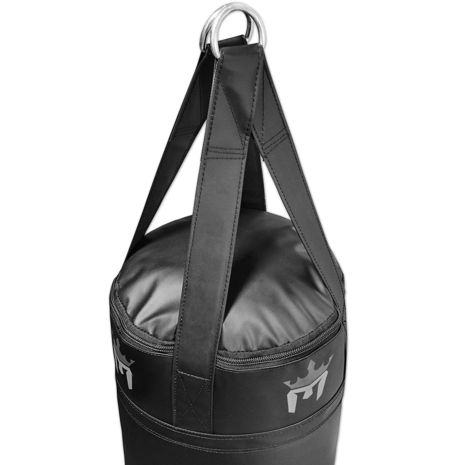 Meister 100lb Filled Heavy Bag for Boxing, MMA & Muay Thai - 60 Professional Kicking & Punching Bag - Black