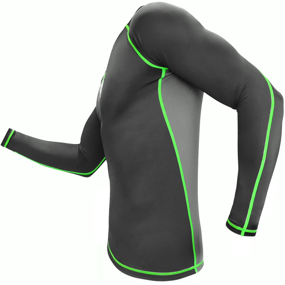 Meister Rush Long Sleeve Rash Guard - Blanc/Rouge - Mma Bjj Meister Rush Long Sleeve Rash Guard - Blanc/Rouge - Mma Bjj