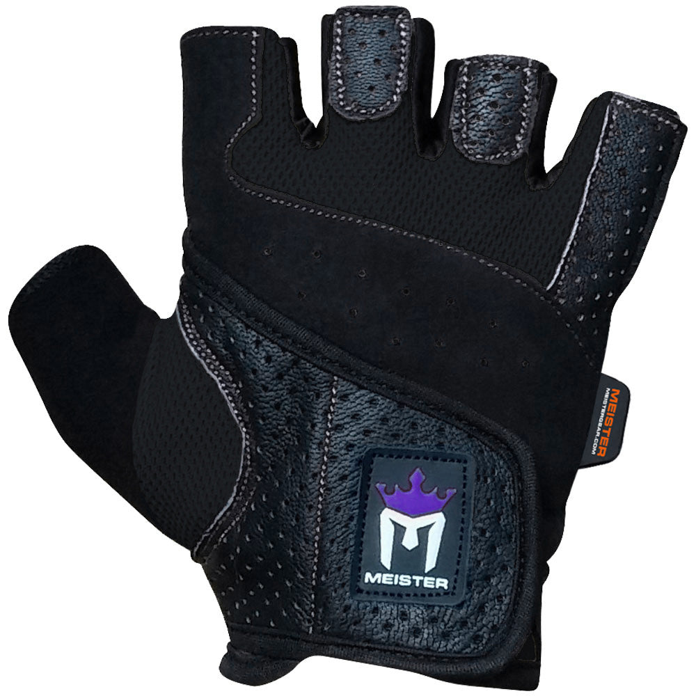 Meister Women's Fit Weight Lifting Gloves - Black