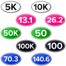 Anti-UV Vinyl Runner Distance Bumper Stickers