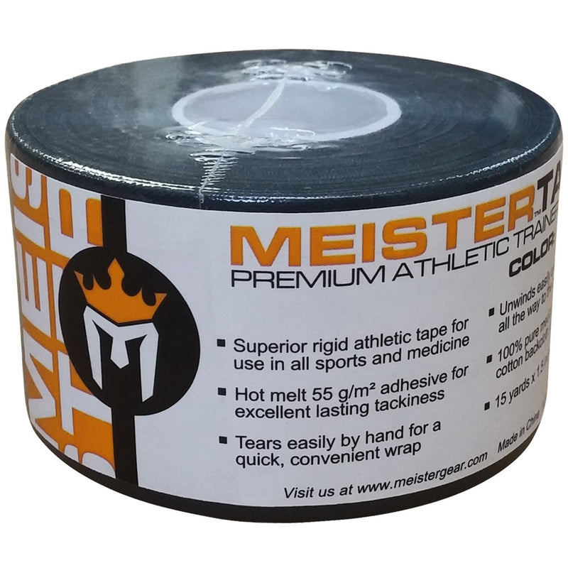 MeisterTape Premium Athletic Trainer's Tape - 15Yd - Black