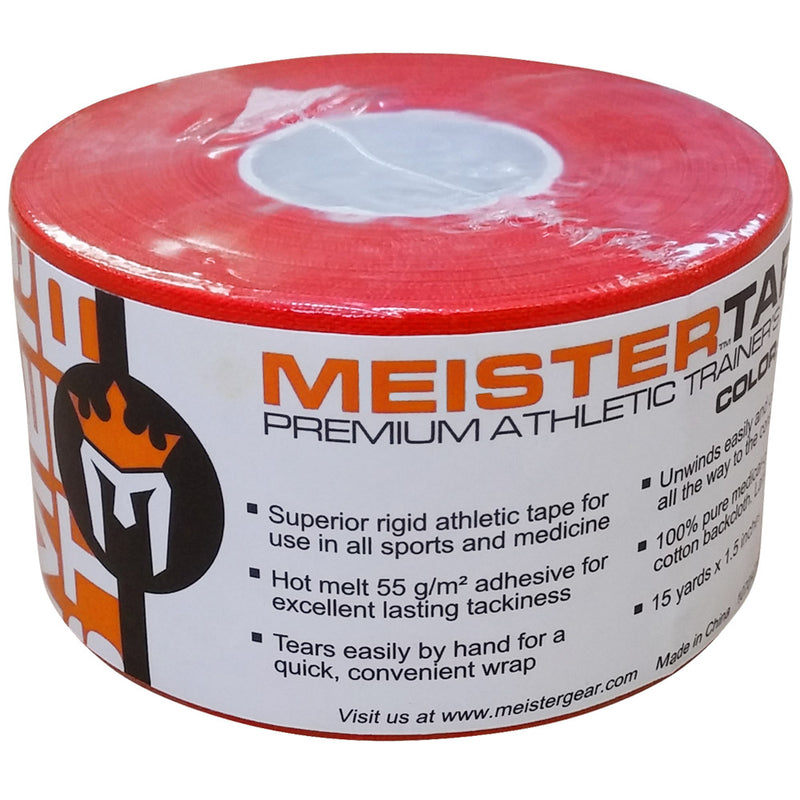 MeisterTape Premium Athletic Trainer's Tape - 15Yd - Red