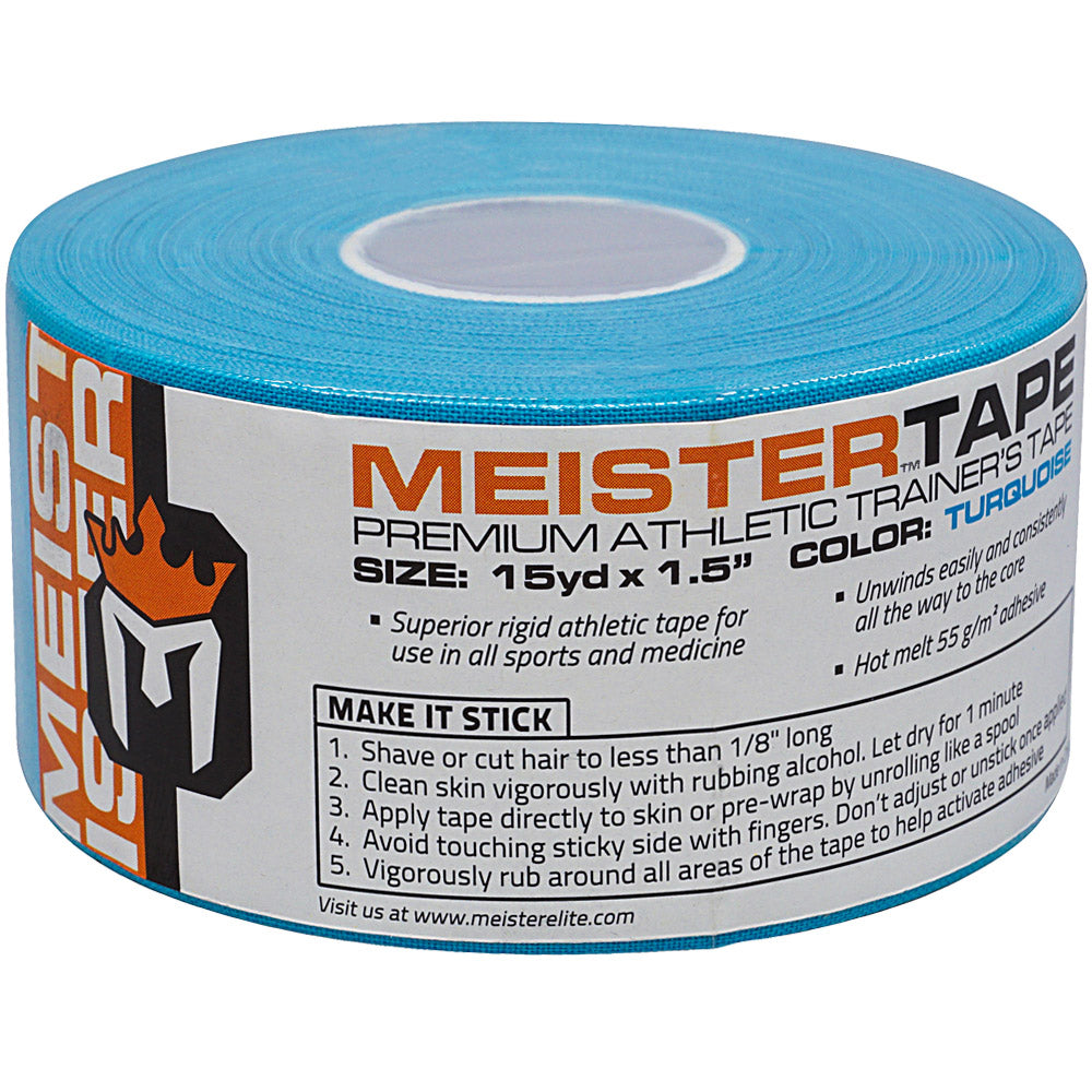 MeisterTape Premium Athletic Trainer's Tape - 15Yd - Turquoise