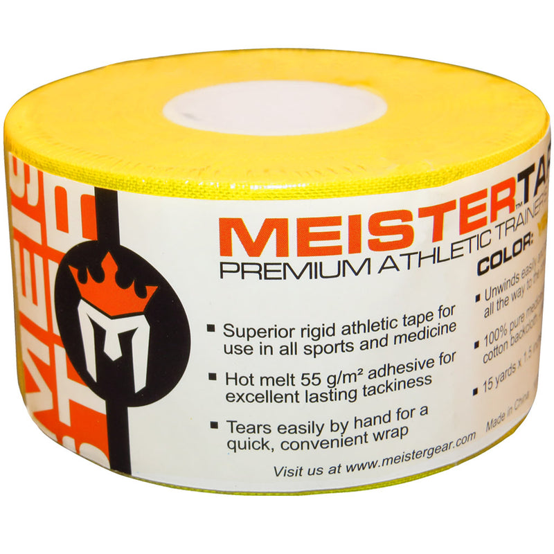 MeisterTape Premium Athletic Trainer's Tape - 15Yd - Yellow