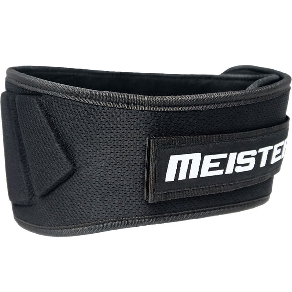 Contoured Neoprene Weight Lifting Belt - Black | Meister display picture 1
