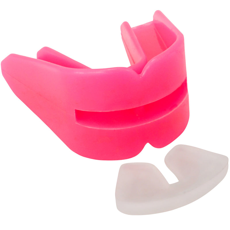 Pink Moldable DOUBLE Mouth Guard w/ Case