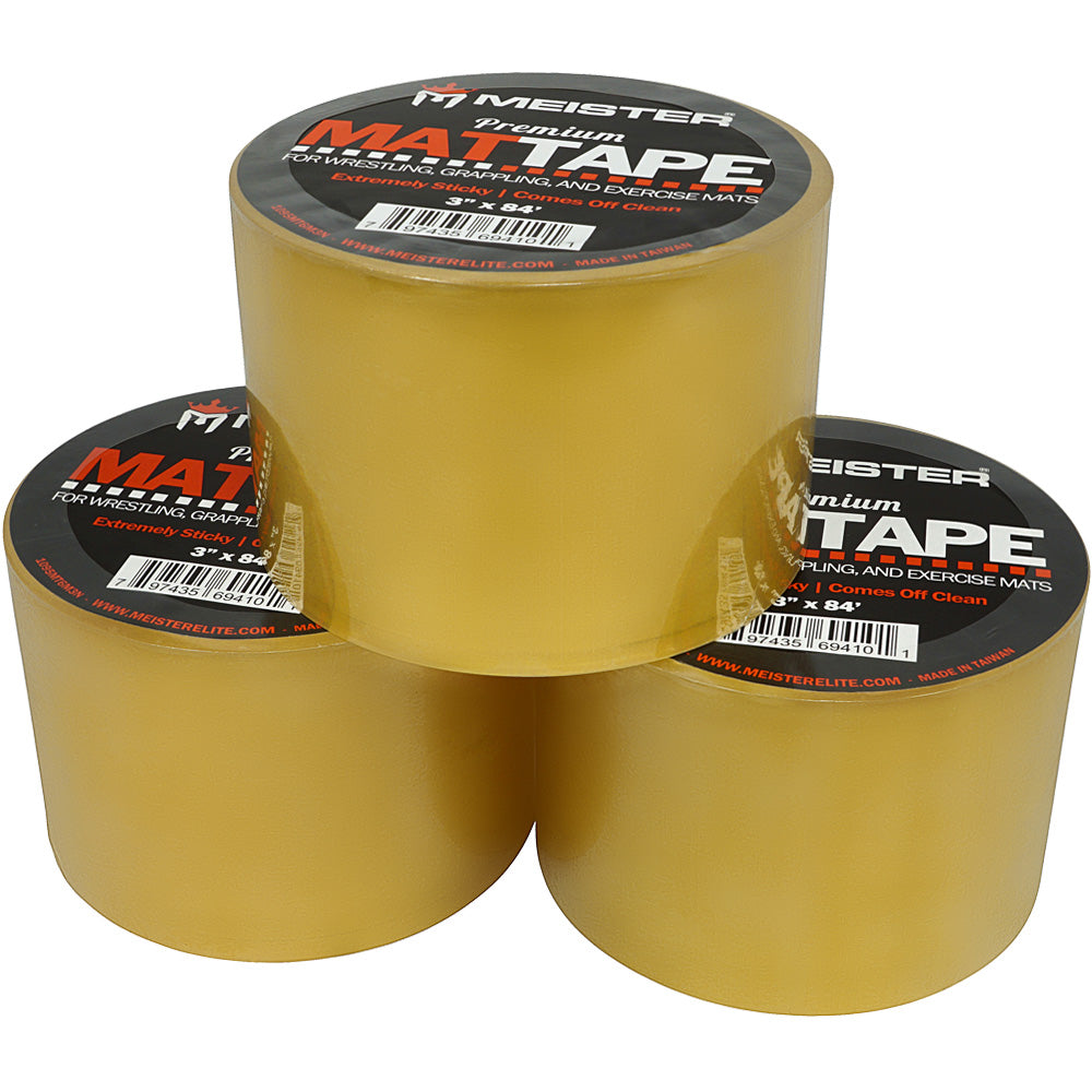 Meister Premium Mat Tape for Wrestling Grappling and Exercise Mats - Clear - 4 x 84ft - 1 Roll
