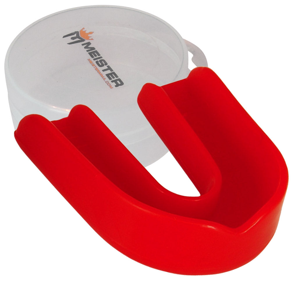 CUSTOM CLEAR SINGLE MOUTH GUARD w/ CASE Meister MMA Gum Shield Piece